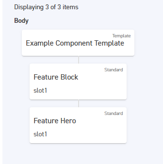 Component list with Component Templates in the Page Editor