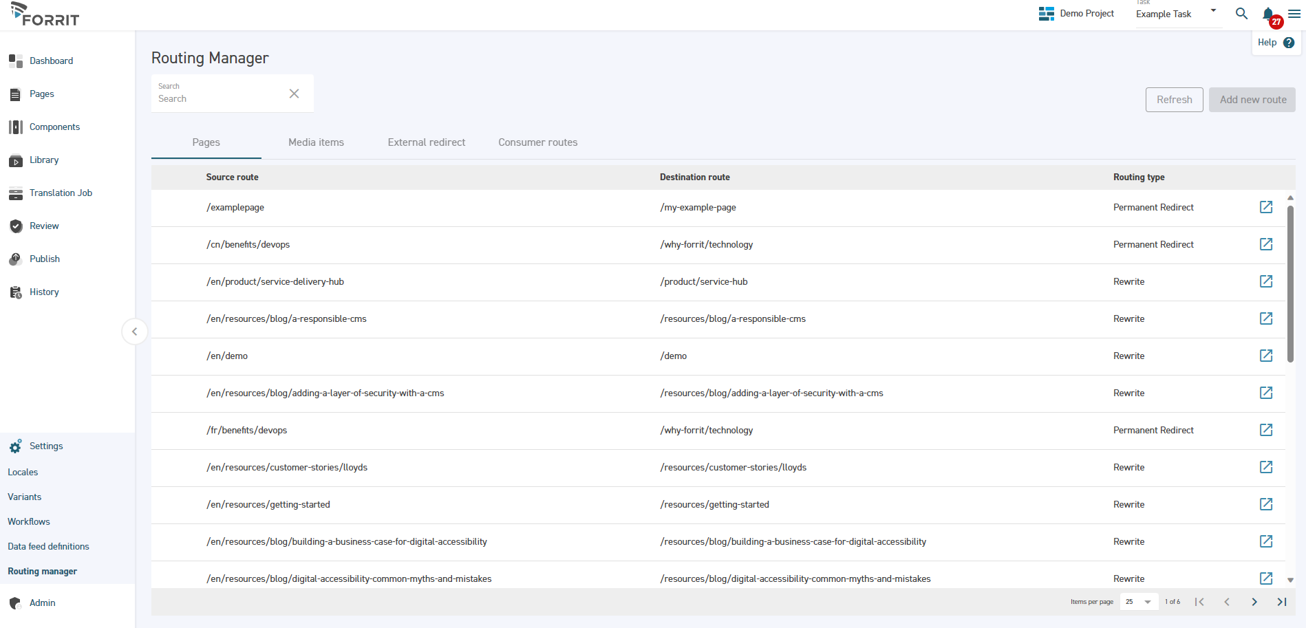 Routing Manager